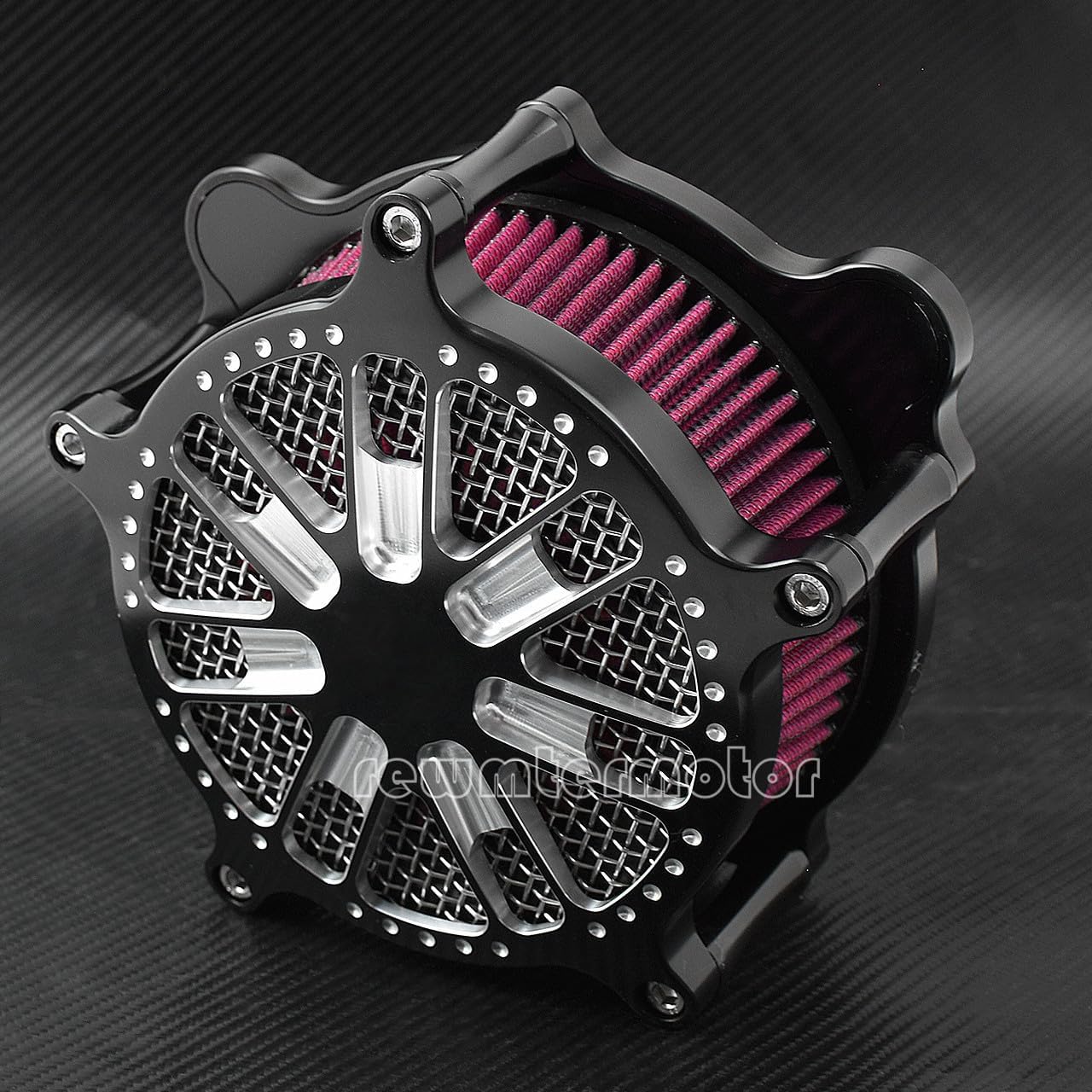 ya 5 8.10 Spray Style Air Filter Red Cleaner Intake Fit for Harley Touring 17-19 Softail