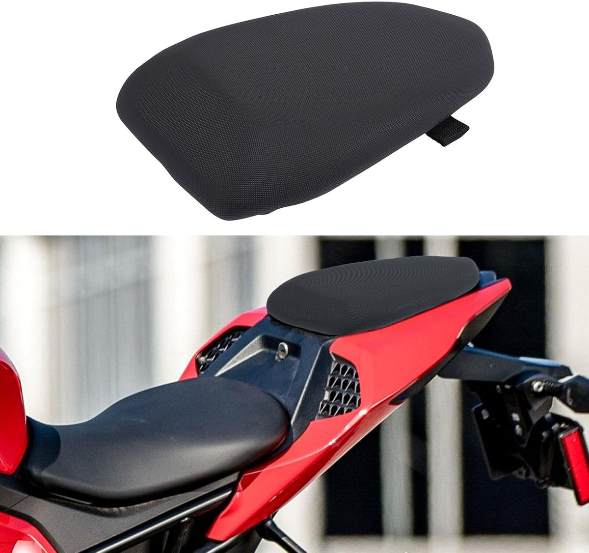 ya 4 8.8.2 Rear passenger cushion for SEAT suitable for BMW S1000RR 2019-2024 M1000RR 2021-2024 black