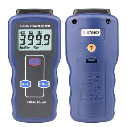 ya 16 10.20 baidi SM206 Precision Solar Power Meter Digital Sun Light Energy Insolation Tester at
