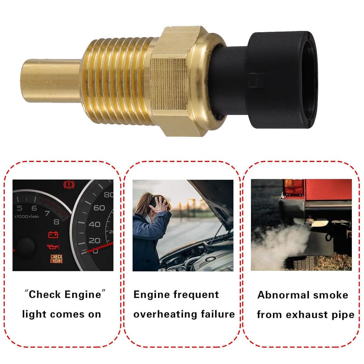 ya 4 8.8.2 Automobile Engine coolant Temperature Sensor Water Temperature Sensor Suitable for GMC for Chevrolet 