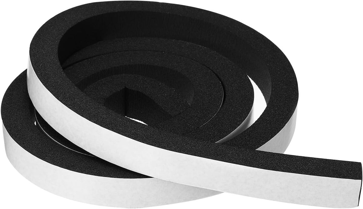 ya 26 10.21 baidi Weather Stripping for Doors, 1 Roll 1 W x 3/4 T Foam Seal Tape(6.56 Ft)