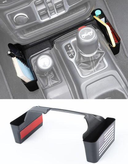 ya 5 8.10 Fit 2018-24 for Jeep for Wrangler JL Console Organizer Gear Shift Storage Box Side Tray