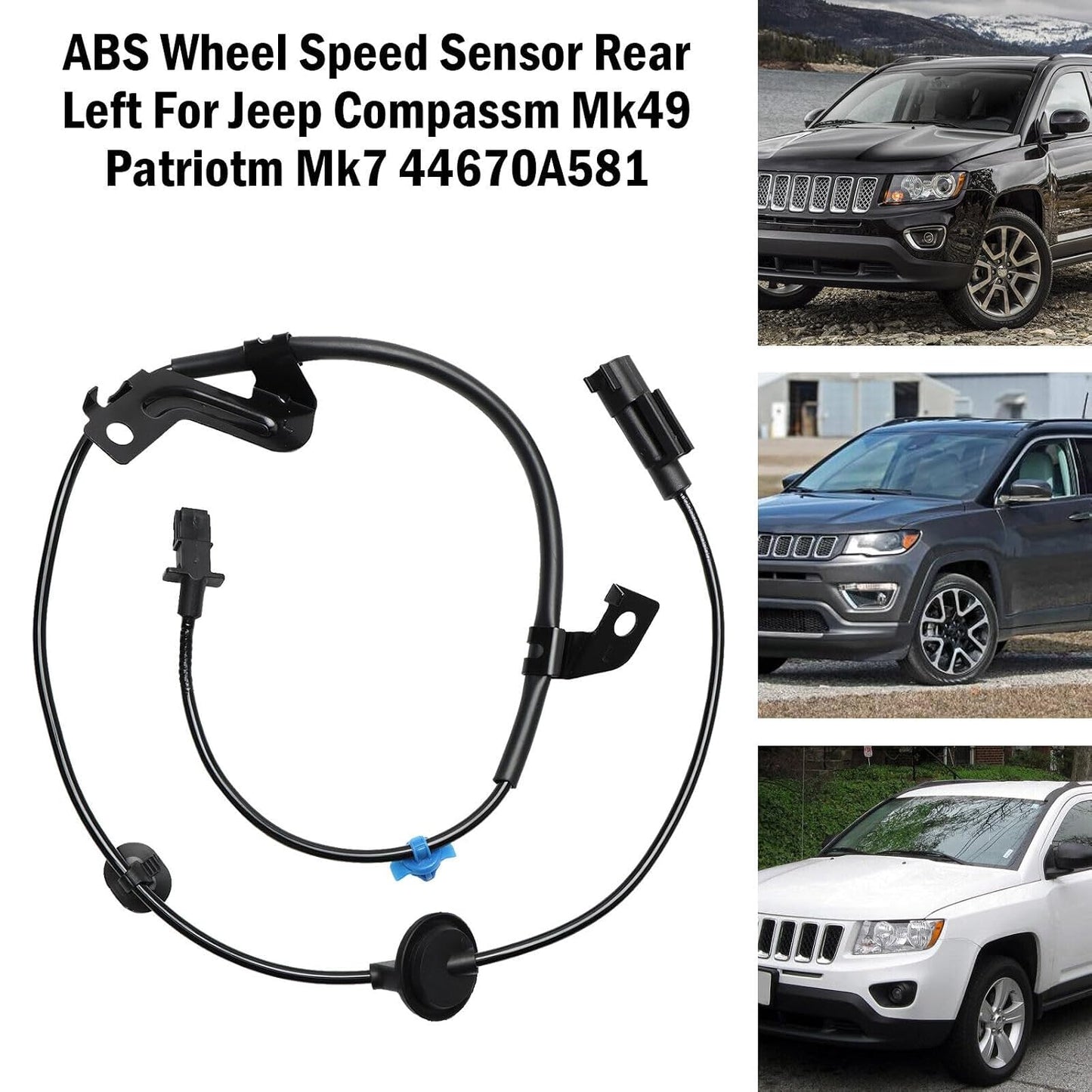 ya 2 8.15 ABS Wheel Speed Sensor Rear Left for Jeep Compassm Mk49 Patriotm Mk7 44670A581