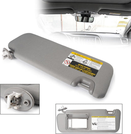 ya 11 9.14 baidifor Toyota 14-19 Highlander Left Gray SUNVISOR W/Light 74320-0E074-B0