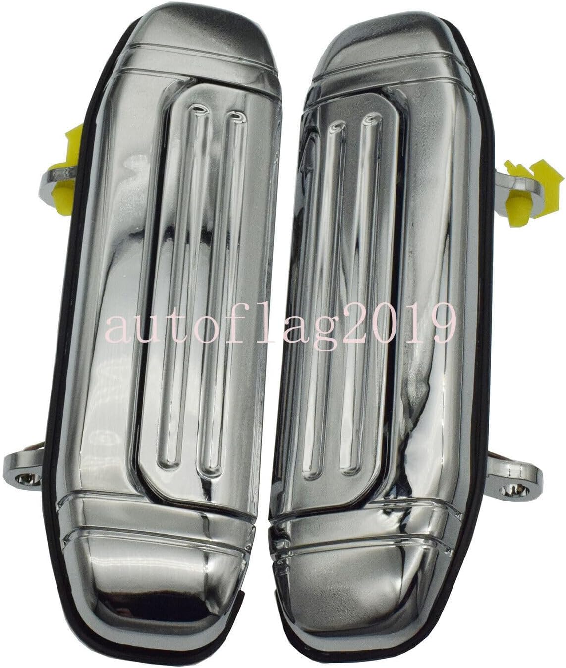 ya 2 8.15 Suitable for Mitsubishi Pajero Montero Door Exterior Handle Chrome Front LH and Right Hand Pair 
