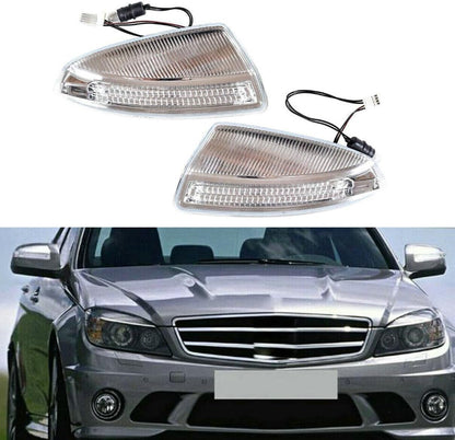 ya 4 8.10 1649061300+1649061400 Pair Door Mirror Turn Signal Lamps For MB ML GL W164 09-10
