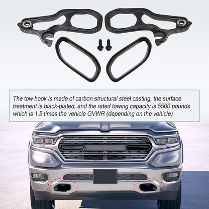 ya 5 8.24 baidi Dual Front Left and Right F for Ram e Tow Hooks and Bumper F for Ram e for 2019-2022 for Ram 1500