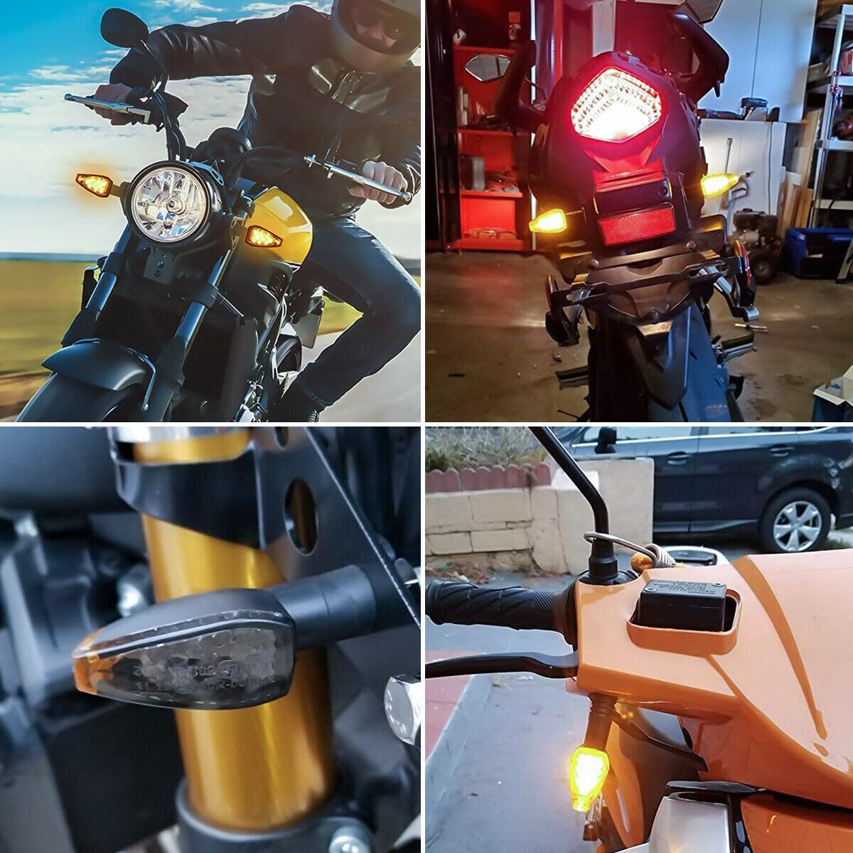 ya 11 9.14 zhengce Motorcycle LED turn signal light amber light suitable for Yamaha YZF600R R6