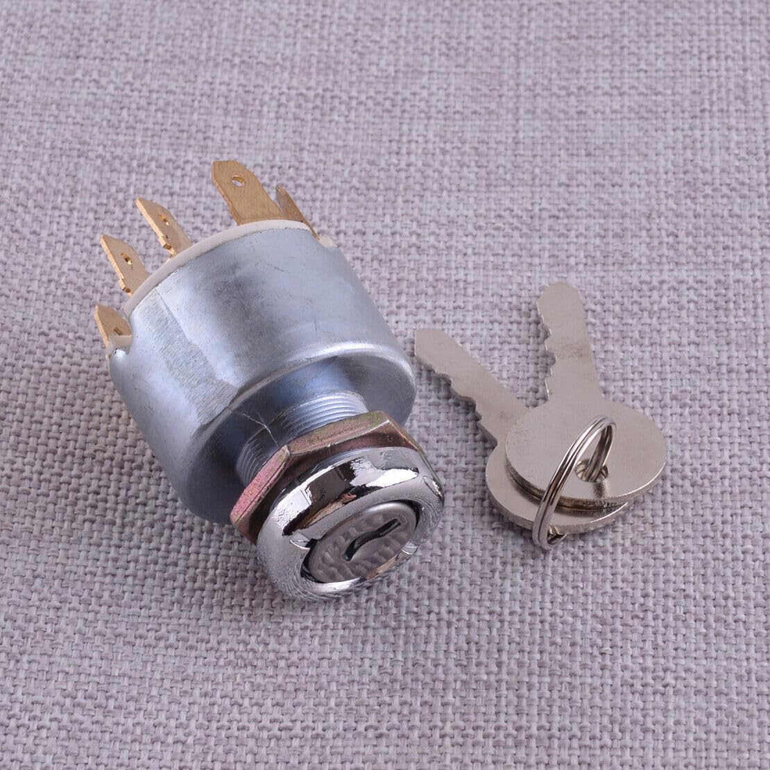ya 5 8.10 Ignition Key Start Switch with 2 Buttons for Cars, Tractors, Trailers, Boats, Motorcycles