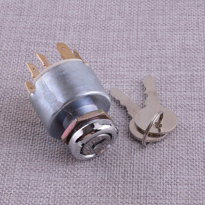 ya 5 8.10 Ignition Key Start Switch with 2 Buttons for Cars, Tractors, Trailers, Boats, Motorcycles