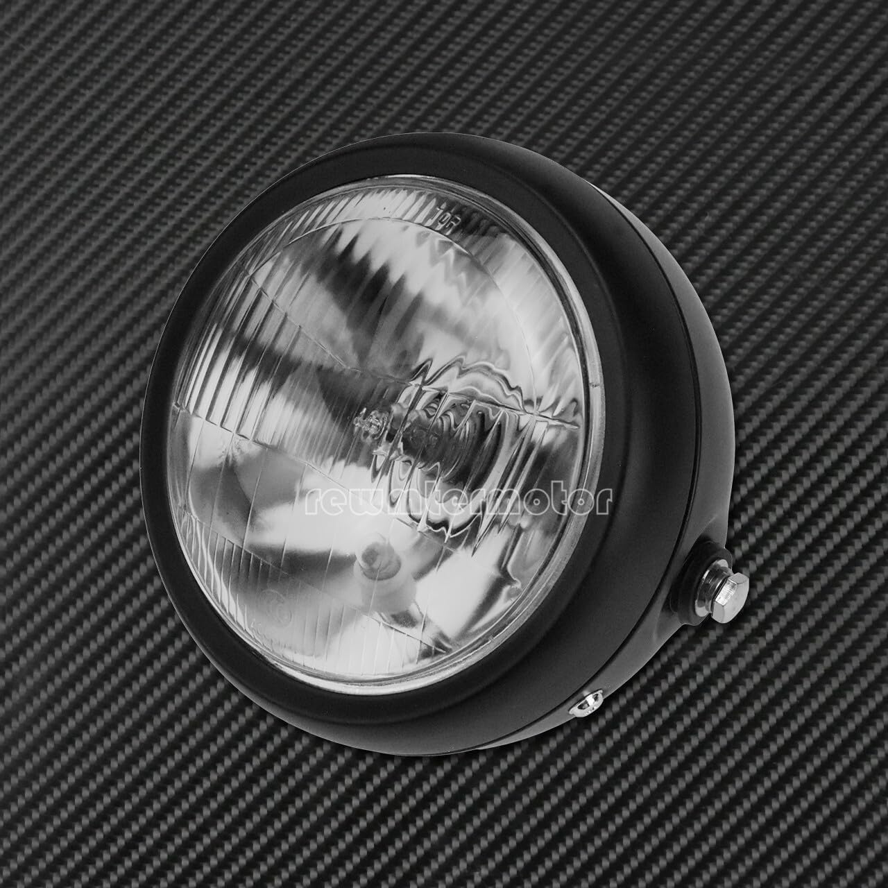 ya 6 8.24 baidi 6 Round Motorcycle Headlight Grill Clear Cover Fit for Harley Copper Cafe Racer
