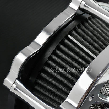 ya 5 8.10 Chrome Air Cleaner Gray Intake Air Filter Fit for Harley Sportster XL 2004-2022
