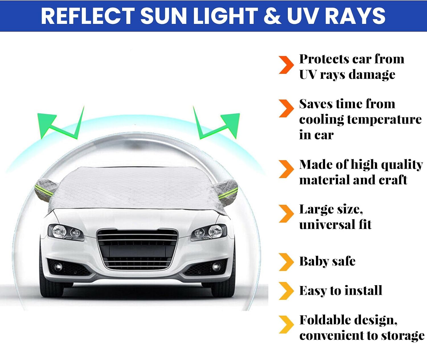 ya 5 8.24 baidi Windshield Cover Large Cover Car Windshield Cover Winter Frost Protection!