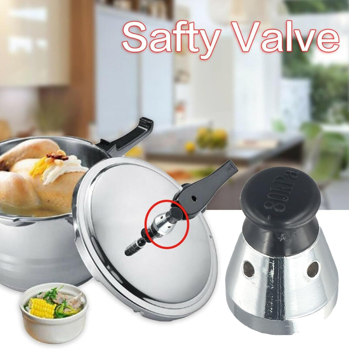 ya 14 9.20 baidi Cooker Cap Kit Cookware Stainless Steel Replacement Accessories Convenient-1