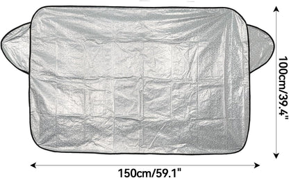 ya 4 8.8.2 Foldable Car Windshield Frost Cover Ice Snow Shield Front Windscreen Protector