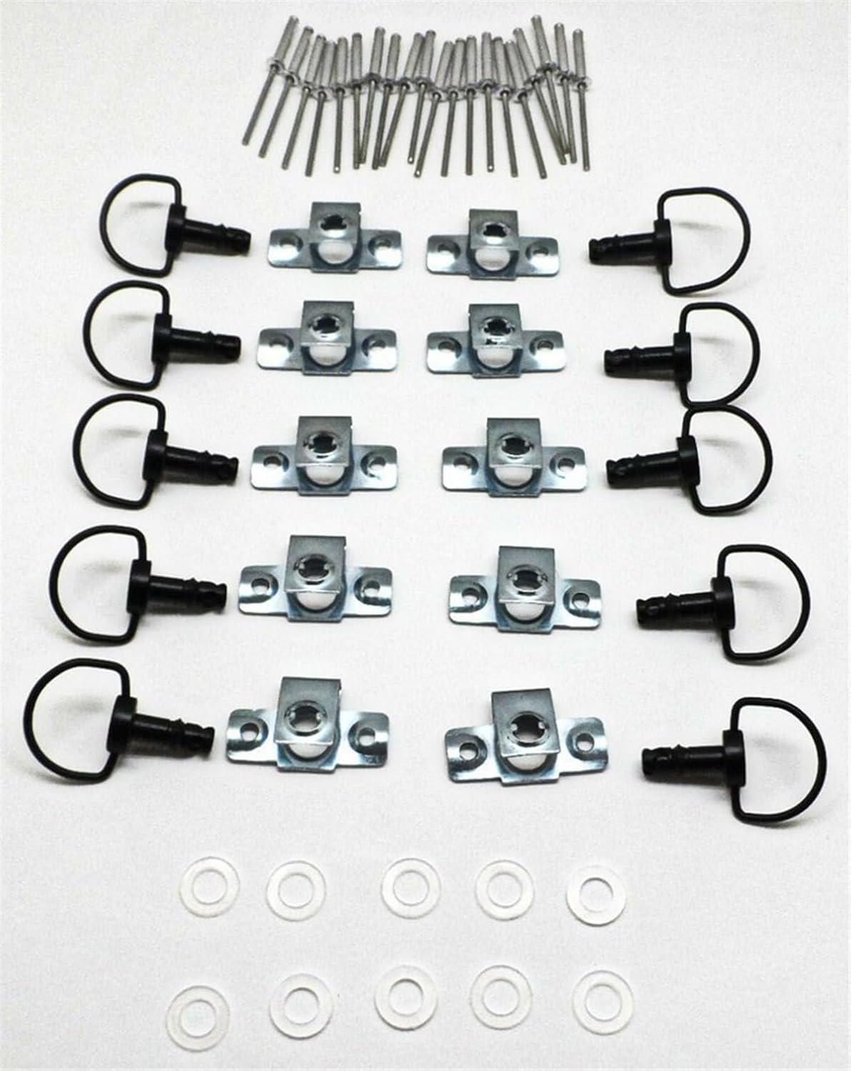ya 6 8.24 baidi 10 Set 1/4 Turn Fairing Race Fasteners Turn Quick Release D-Ring 17mm Accessory