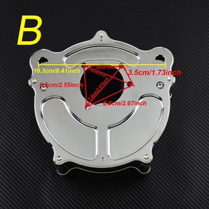 ya 5 8.10 Clarity Chrome Air Cleaner Filter for Harley Softail Breakout Fat Boy 2000-2015