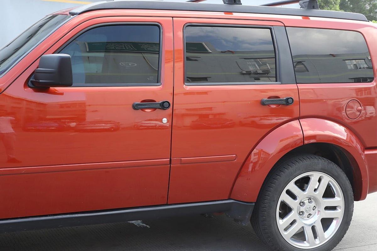 ya 10 9.16 baidi Door Grab Handle Inserts Cover Trim for Jeep Liberty for Dodge Nitro 2007-2012 4PACK