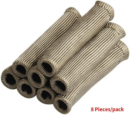 ya 4 8.10 8 PCS Synthetic Spark Plug Wire Boots Protector Sleeve Heat Shield Cover