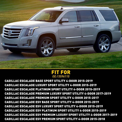 ya 2 8.15 for 2015-2019 for Cadillac for Escalade EOA Chrome Front Door Handle Lock Cylinder Cover