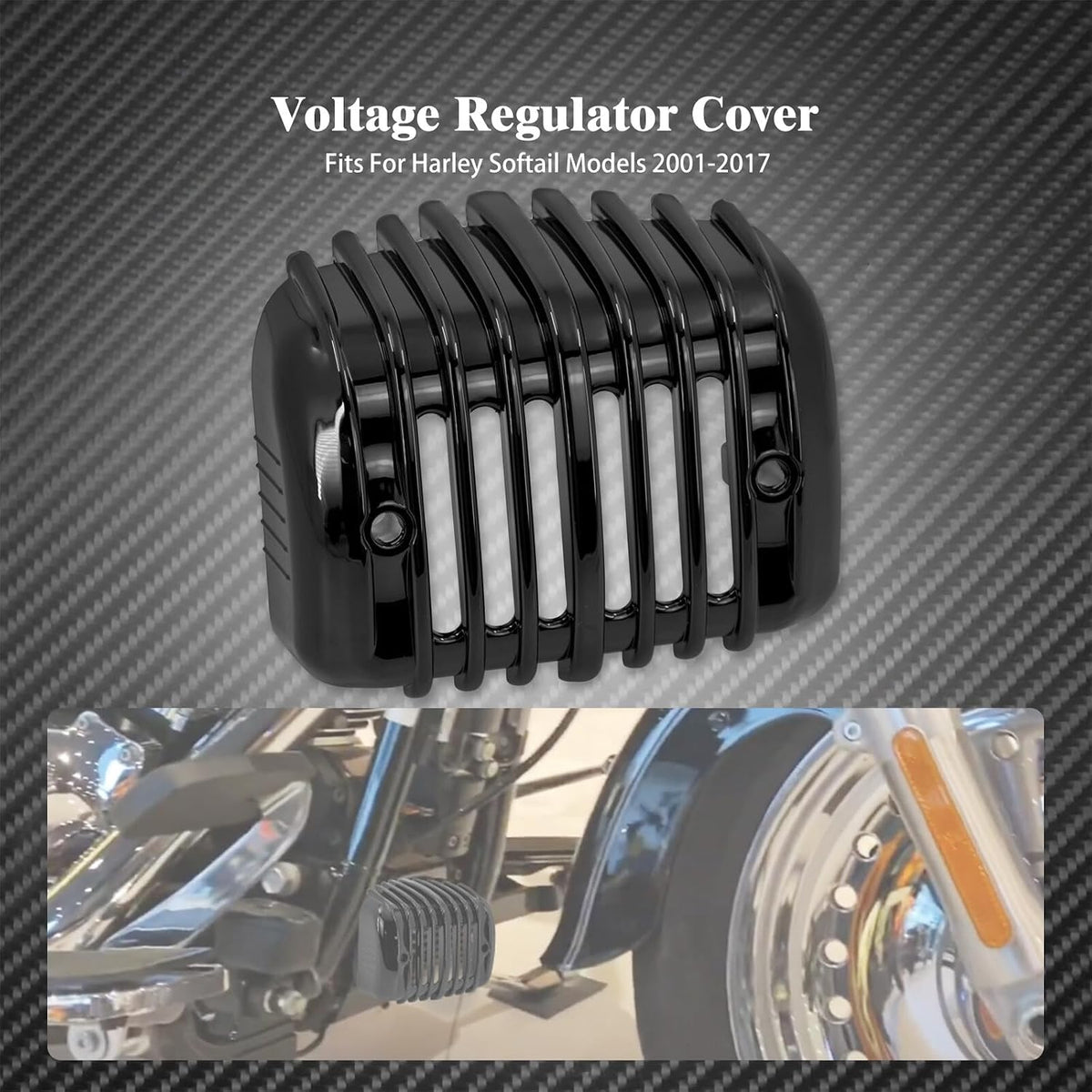 ya 11 9.14 zhengce ABS Voltage Regulator Cover Fairing Fit for Harley Softail FXS FXSB FLSTSB