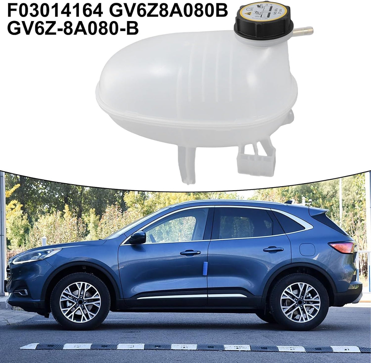 ya 10 9.16 baidi Engine Coolant Reservoir Expansion Tank With Cap for for Ford Escape 2017-19