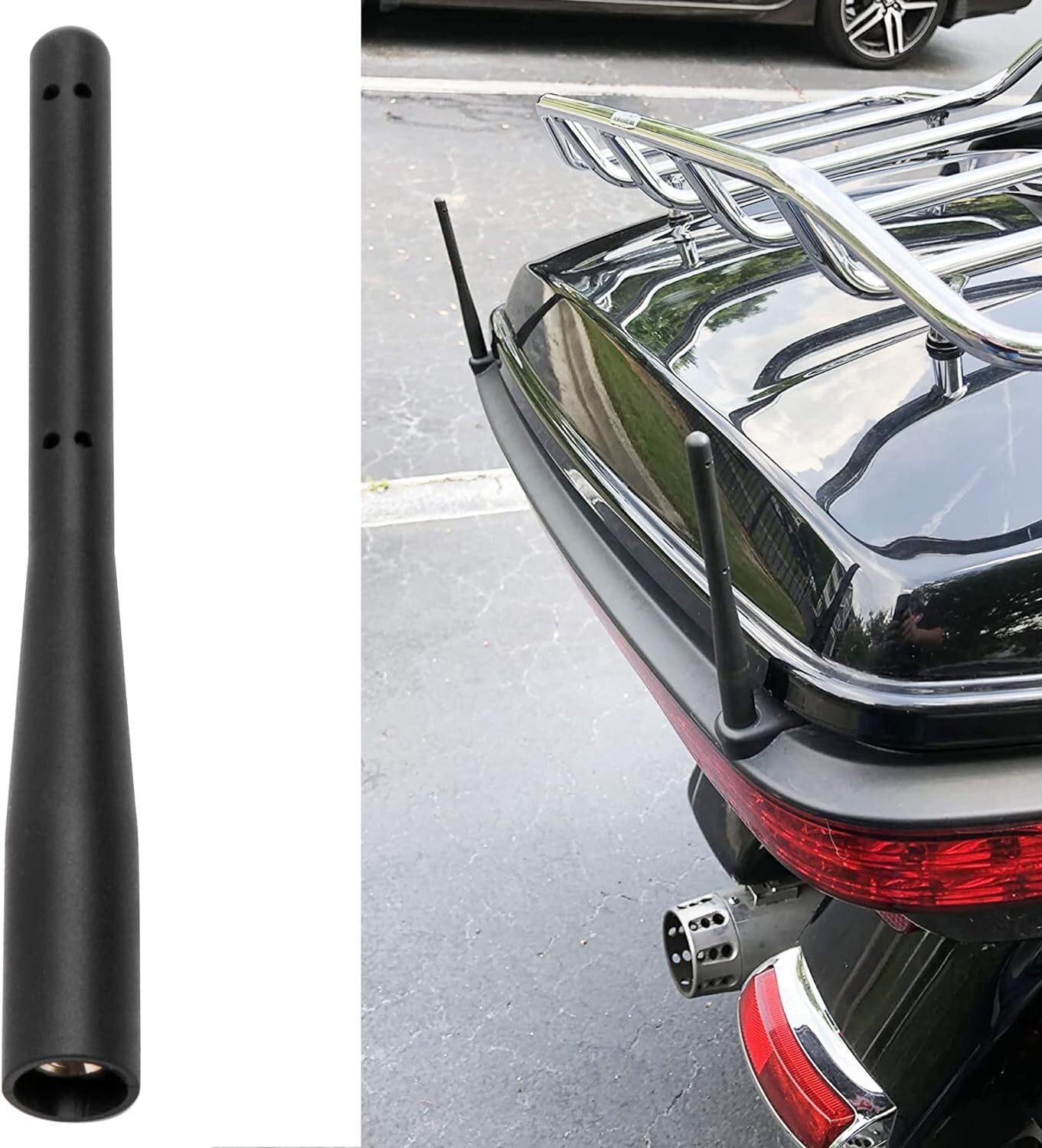 ya 4 8.24 baidi 5 inch Short Antenna Mast for Harley-Davidson Road Street Electra Tour Glide