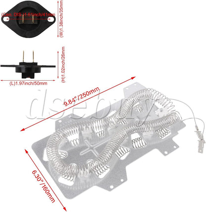 ya 26 10.21 baidi Dryer Thermistor DC32-00007A & Heater Element Replacement for 35001119