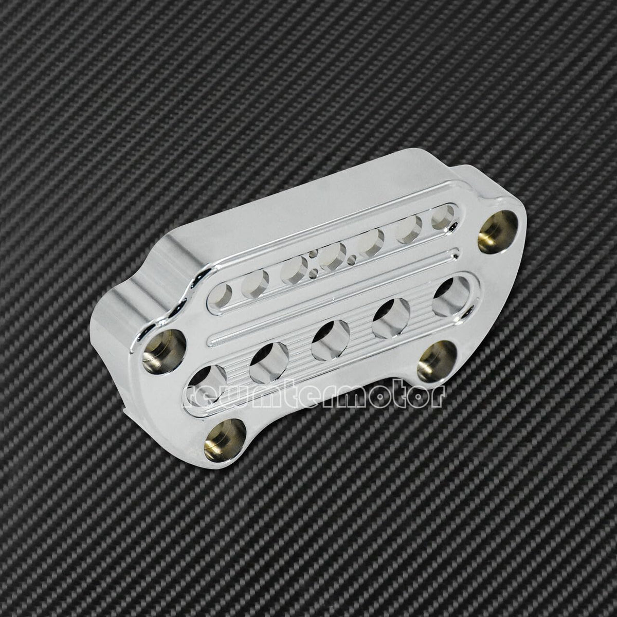 ya 4 8.14 Front Chrome Indicator Handlebar Clamp Cover Fit for Harley Sportster 95-up Dyna
