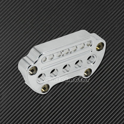 ya 4 8.24 baidi Front Chrome Indicator Handlebar Clamp Cover Fit for Harley Sportster 95-up Dyna