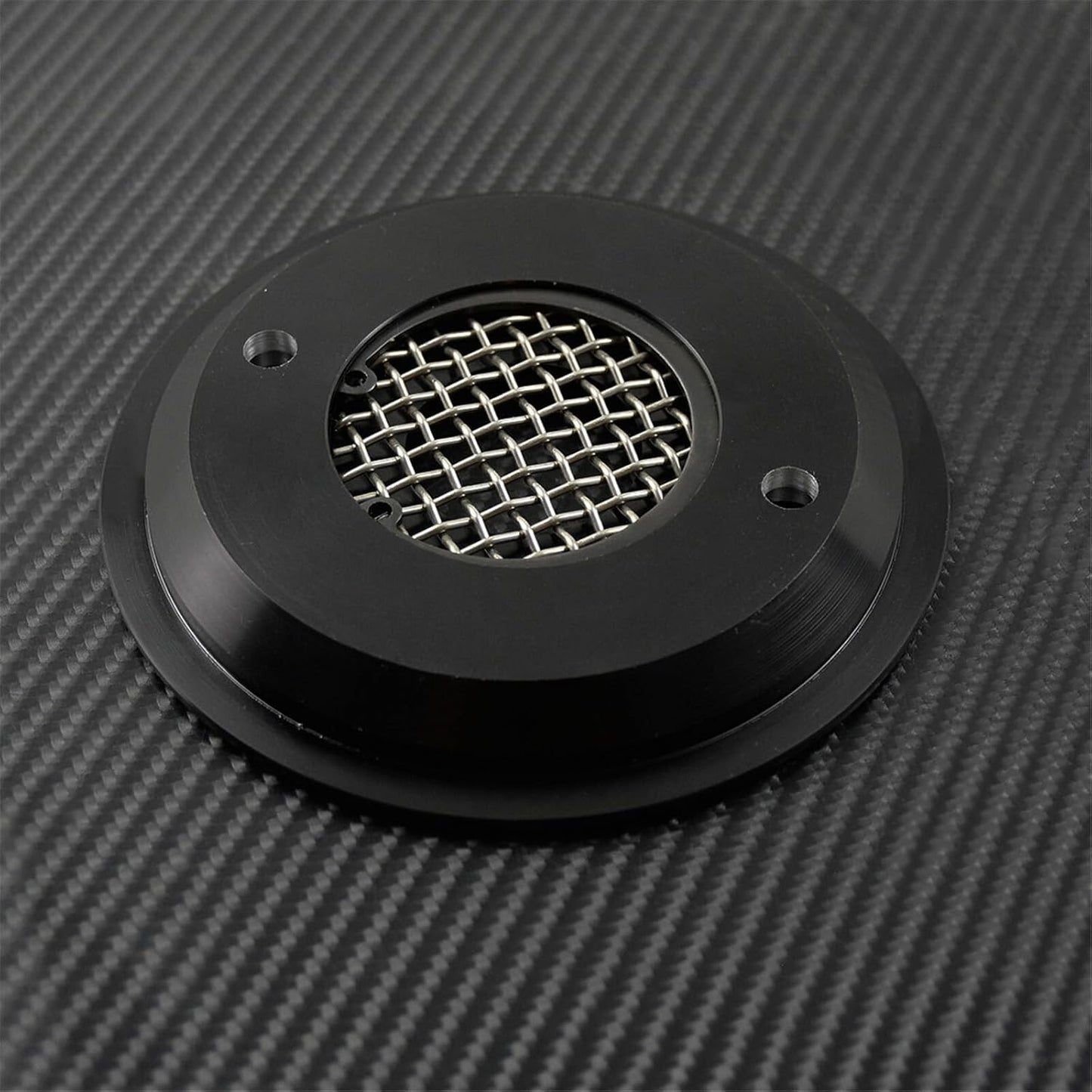 ya 2 8.15 CNC Black Dots Front Pulley Cover Fit For Sportster XL Iron 883 1200 48 2004-up