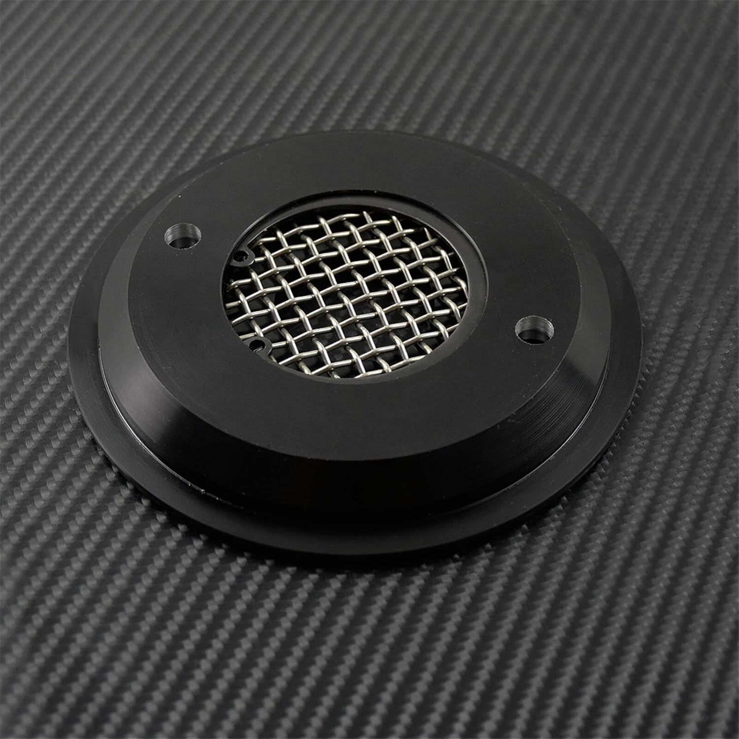 ya 2 8.15 CNC Black Dots Front Pulley Cover Fit For Sportster XL Iron 883 1200 48 2004-up
