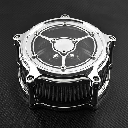 ya 8 8.24 baidi All Chrome Air Cleaner Intake Air Filter Fit for Harley Sportster XL 2004-18 19