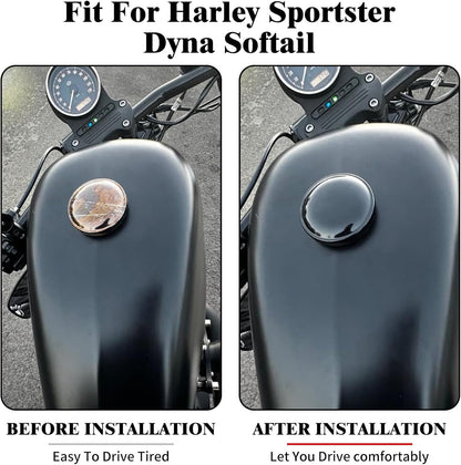 ya 9 10.24 Black Vented Right Thread Fuel Tank Gas Cap for Harley Sportster 883 1200 48 72