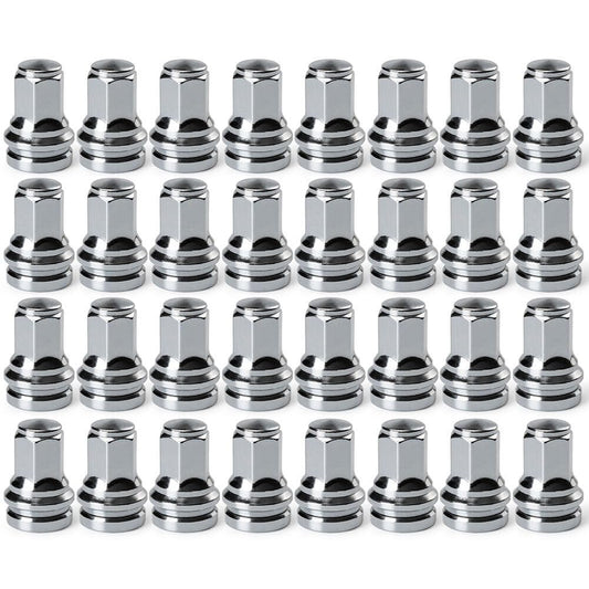ya 5 8.10 32 Piece Set Wheel Lug Nuts 2017-22 Fits for Ford F250 F350 F450 Super Duty HCPZ-1012-B