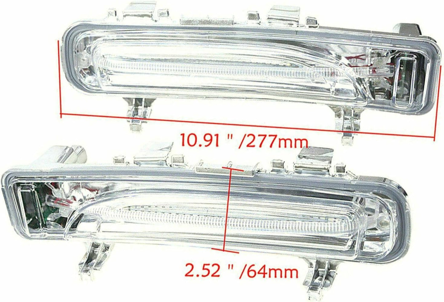 ya 4 8.10 2 Pack LED Front Bumper Fog Lights Daytime Running Lights for Edge 2011-2014