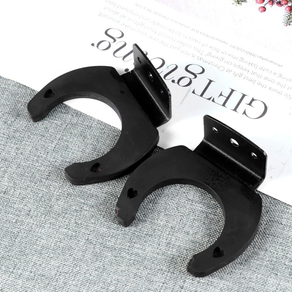 ya 26 10.21 baidi 2 PCS Microphone Wall Hangers Mount Hook Holder (Black)
