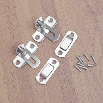 ya 26 10.21 baidi 2 Pcs 3 Inch Door Latch Bolt Stainless Steel 90 De Sliding Door Lock