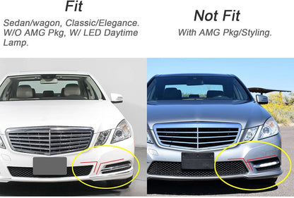 ya 4 8.24 baidi Front left fog lamp grille decoration suitable for Mercedes-Benz E350 E550