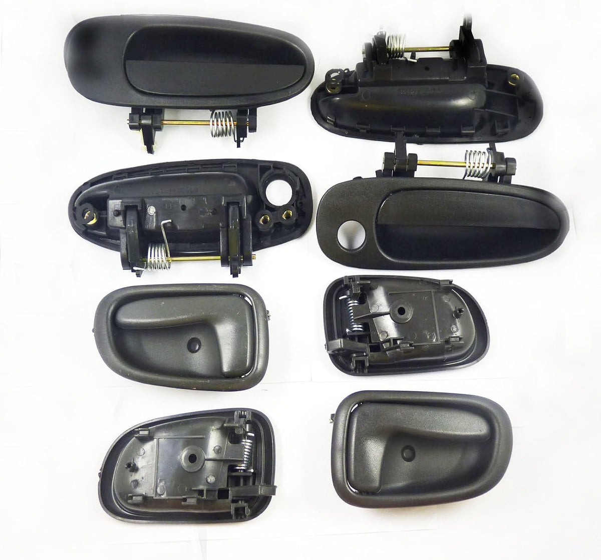 ya 10 9.16 baidi New Door Handle Black Exterior and Interior Kit 8 Pieces for Toyota for Corolla 1993-1997-