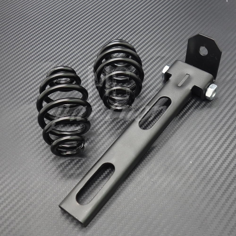 ya 5 8.24 baidi Black Solo for Seat 3 Springs Bracket Mounting Kit for Harley Chopper Bobber Custom