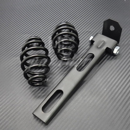 ya 5 8.24 baidi Black Solo for Seat 3 Springs Bracket Mounting Kit for Harley Chopper Bobber Custom