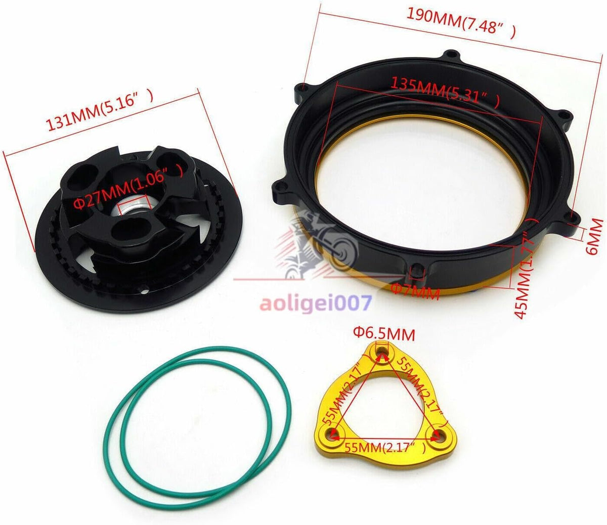 ya 23 10.7 baidi CNC racing clutch cover and spring retainer suitable for Ducati Panigale Speciale V4 4S-