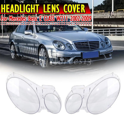 ya 6 8.24 baidi Clear Headlight Lens Cover Lampshade for Mercedes-Benz E-Class W211 2002-2008