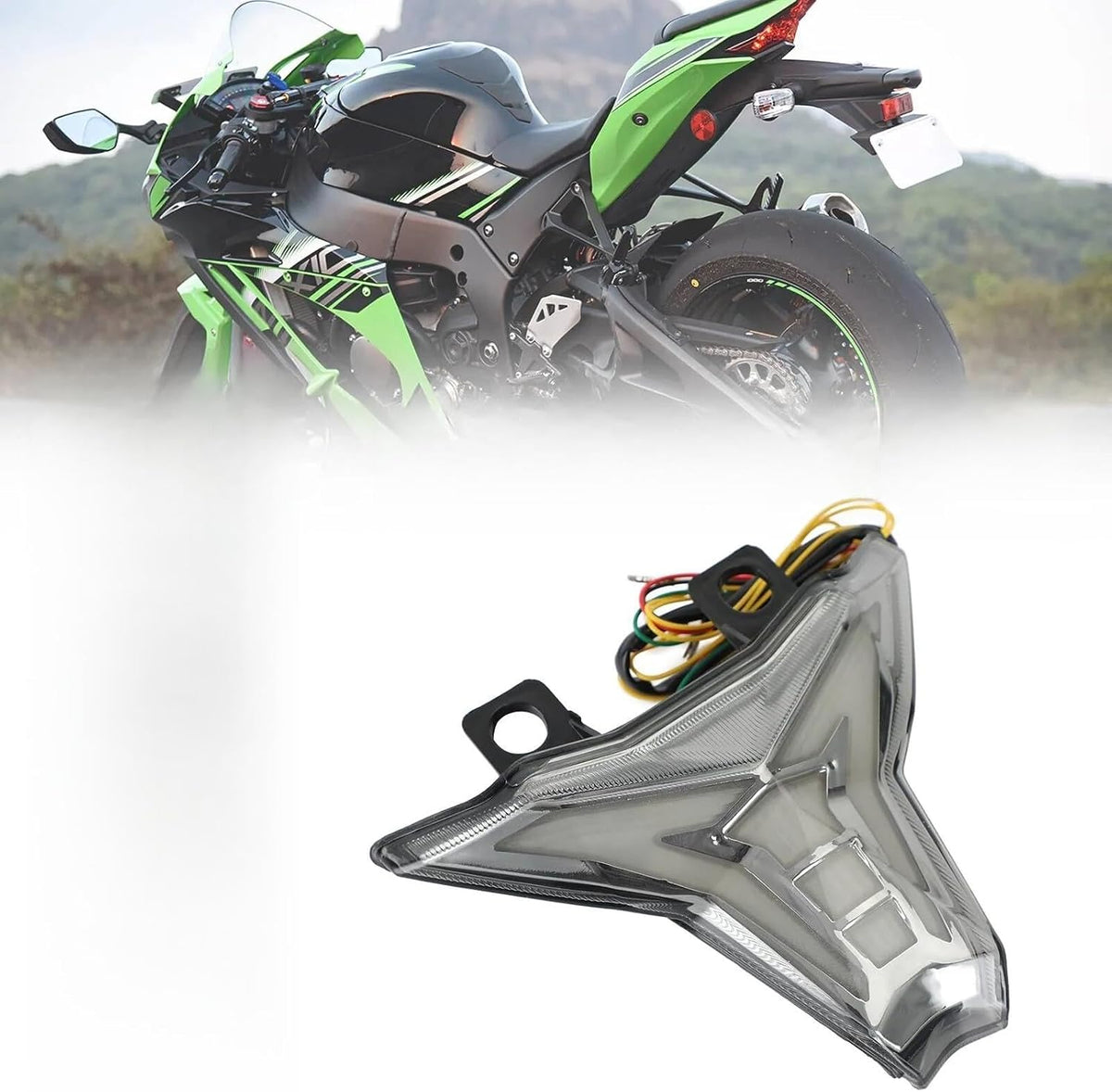 ya 13 9.15 baidi Integrated Tail Light Turn Signal 400 Z400 ZX10R Z1000 ZX6R ZX-6R ZX-10R