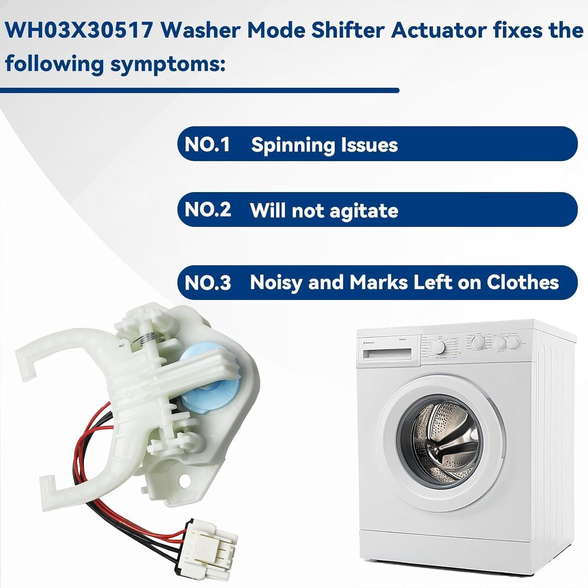 ya 26 10.21 baidi WH05X25036 WH03X30517 Actuators for Washing Machines - Selectable Parts