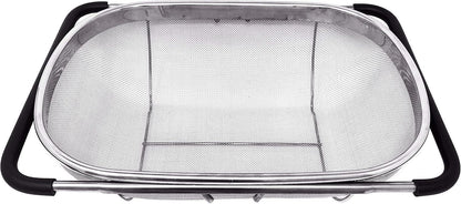 ya 14 9.20 baidi Over the Sink Colander Strainer Basket Stainless Steel, For Kitchen Sink-1