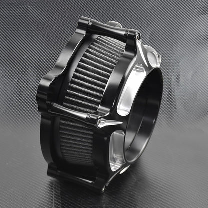 ya 5 8.10 Clear Chrome Air Cleaner Grey Filter Fit for Harley Touring Glide 08-16 FXDLS 17