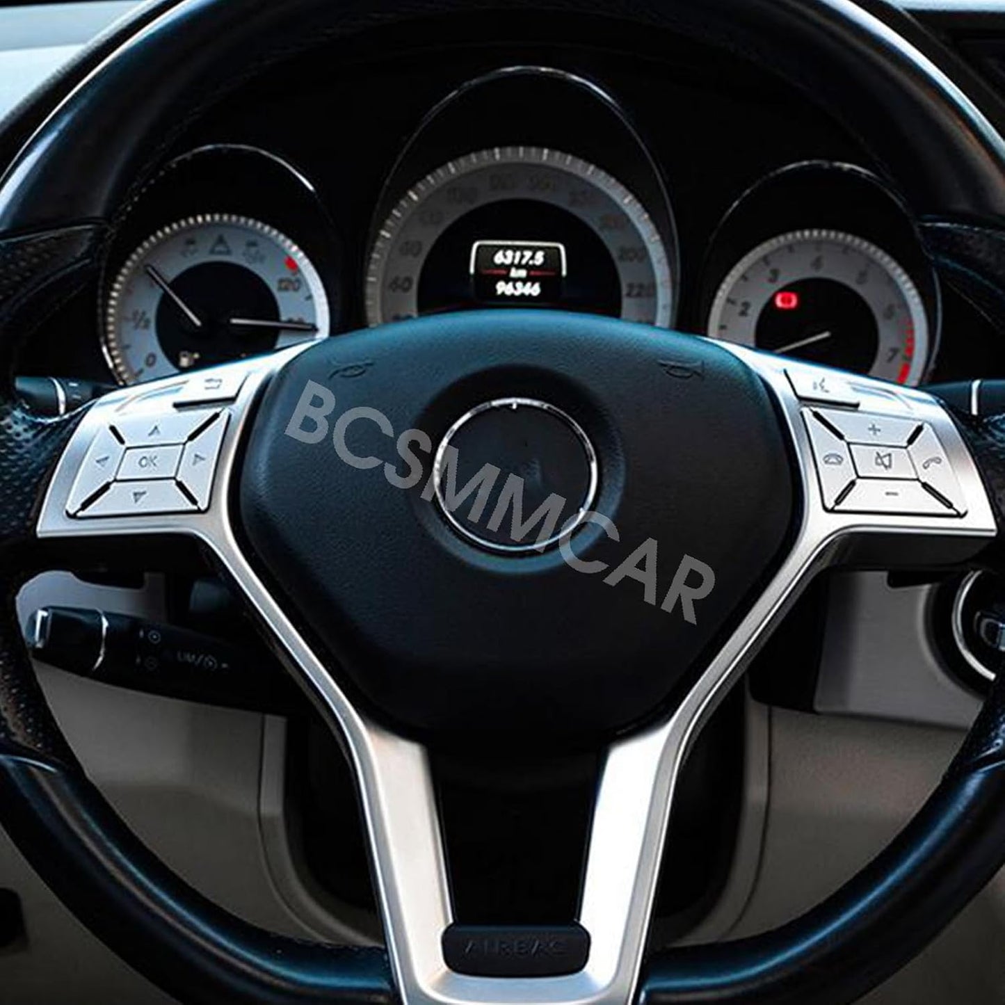 ya 5 8.24 baidi Fit for Mercedes-Benz ML Class W166 2012-2015 Steering Wheel Cover Decoration
