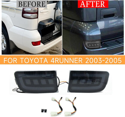 ya 10 9.16 zhengce For 4Runner 2003-2005 Prado 2002-2009 LED Rear Bumper Brake Signal Light